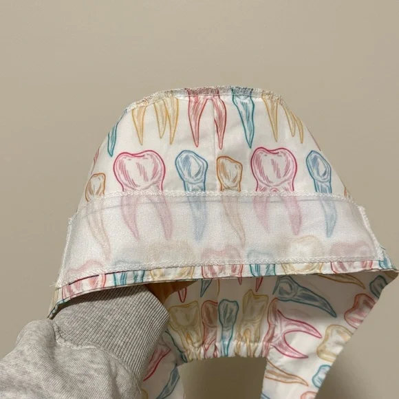 Colorful Tooth Scrub Cap polyester - Picture 3 of 4